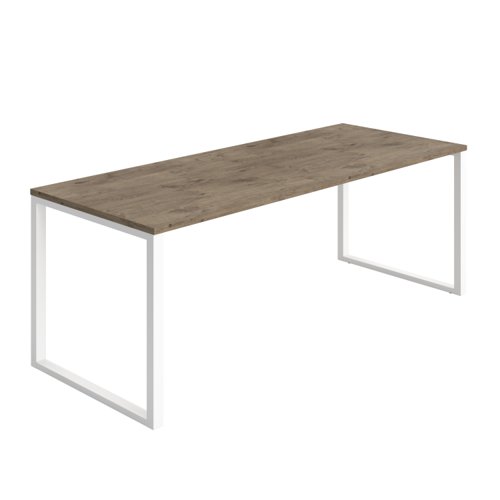 Picnic High Table (FSC) 2000X800 Grey Nebraska Oak/White