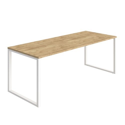 Picnic High Table (FSC) 2000X800 Natural Nebraska Oak/White