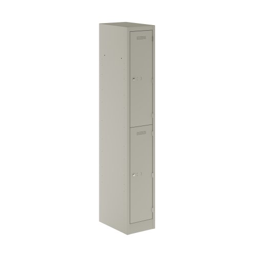 Primary 2 Door Single Locker Column Goose Grey