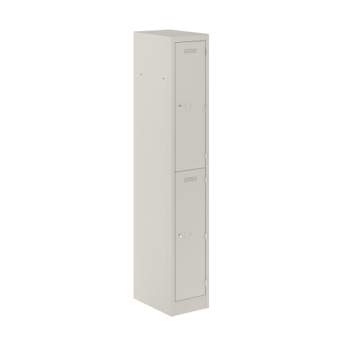 Primary 2 Door Single Locker Column Light Grey