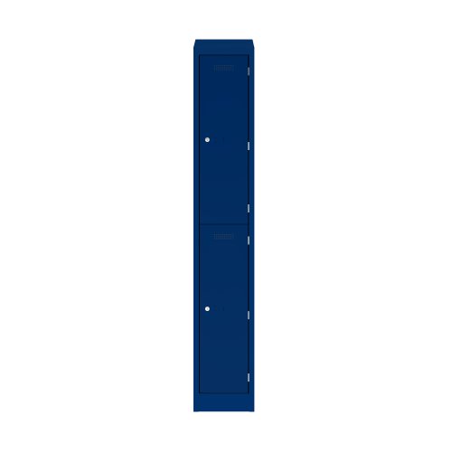 Primary 2 Door Single Locker Column Oxford Blue