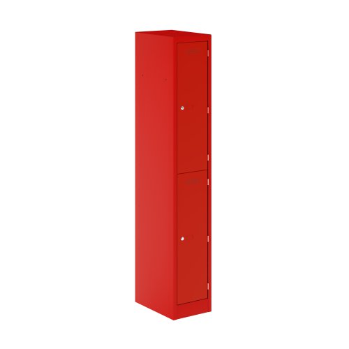 Primary 2 Door Single Locker Column Cardinal Red