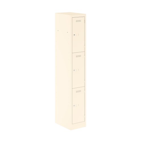 Primary 3 Door Single Locker Column Chalk