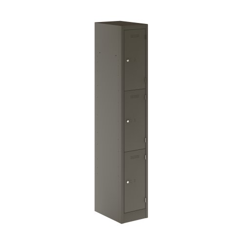 Primary 3 Door Single Locker Column Slate