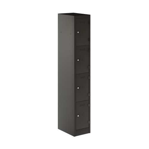 Primary 4 Door Single Locker Column Anthracite Grey