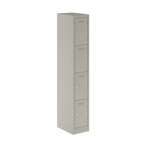 Primary 4 Door Single Locker Column Goose Grey