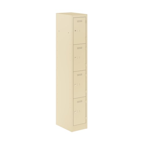 Primary 4 Door Single Locker Column Cream