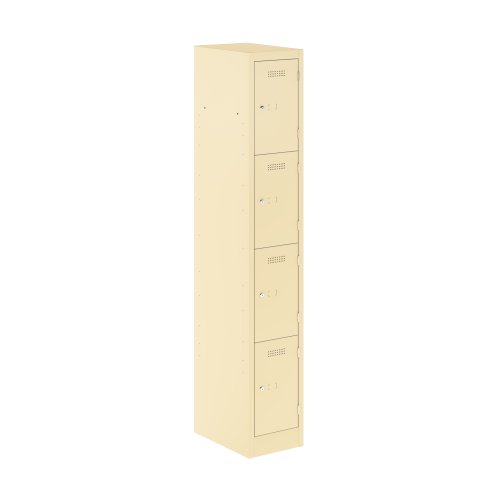 Primary 4 Door Single Locker Column Beige