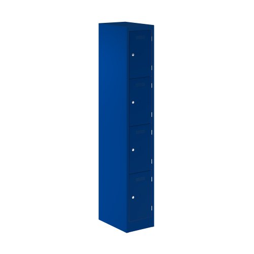 Primary 4 Door Single Locker Column Oxford Blue