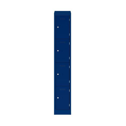 Primary 4 Door Single Locker Column Oxford Blue