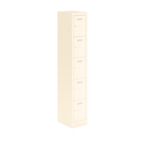 Primary 5 Door Single Locker Column Chalk