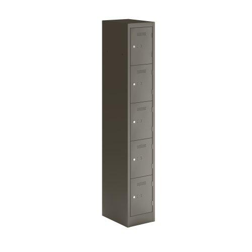 Primary 5 Door Single Locker Column Slate