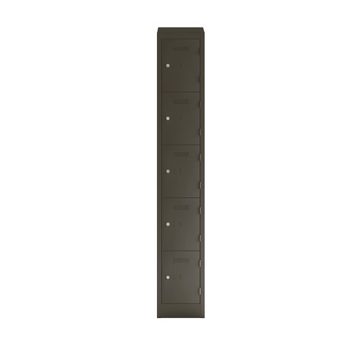 Primary 5 Door Single Locker Column Slate