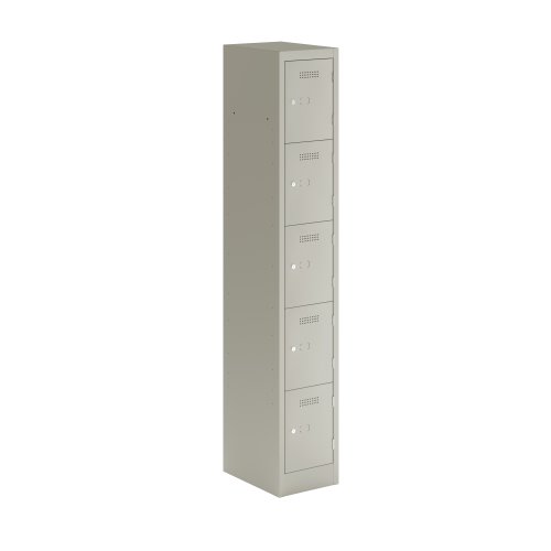 Primary 5 Door Single Locker Column Goose Grey