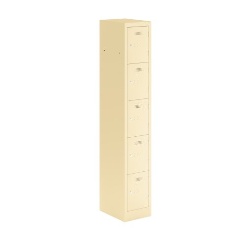 Primary 5 Door Single Locker Column Beige