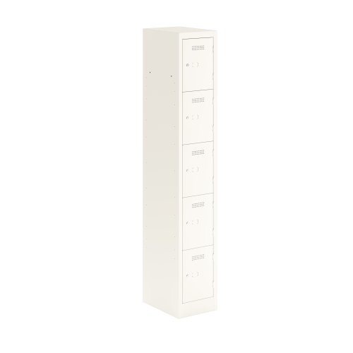 Primary 5 Door Single Locker Column Traffic White