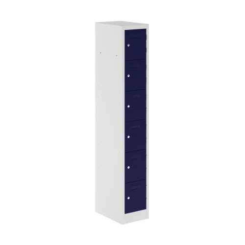 Primary 6 Door Single Locker Column Oxford Blue