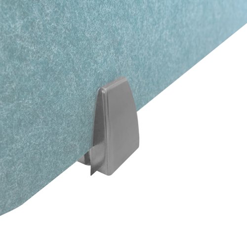 Under Desk Edge Fixed Screen Holder Silver