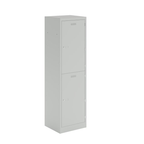 Lower Height Locker 1370 X 300 X 300 2 Door Light Grey