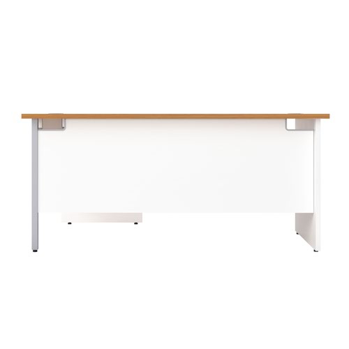 1800X1200 Panel Right Hand Radial Desk Nova Oak / White