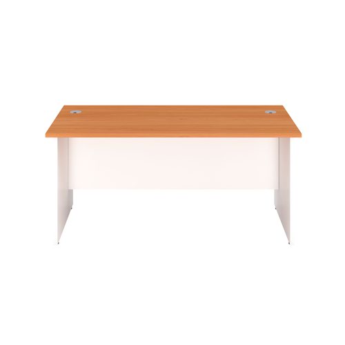 1800X800 Panel Rectangular Desk Beech / White