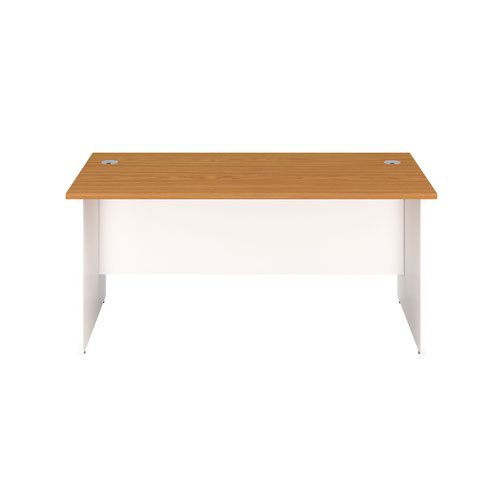 1800X800 Panel Rectangular Desk Nova Oak / White