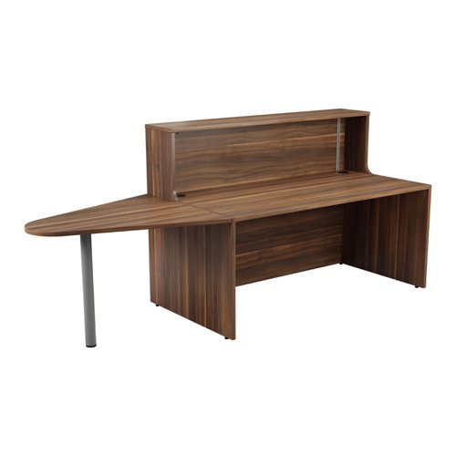 Reception Unit with Extension (FSC) 1400 Dark Walnut/Dark Walnut