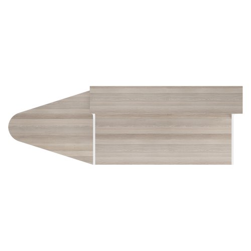 RCA1400EXGOWH Reception Unit With Extension 1400 Grey Oak/White