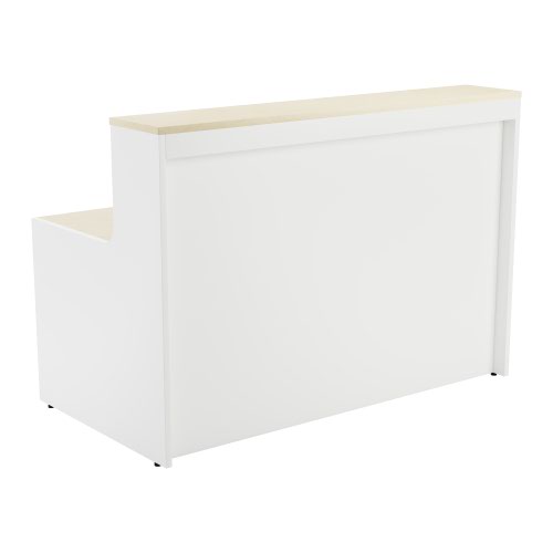 Reception Unit 1400 - White Sides With Maple Top