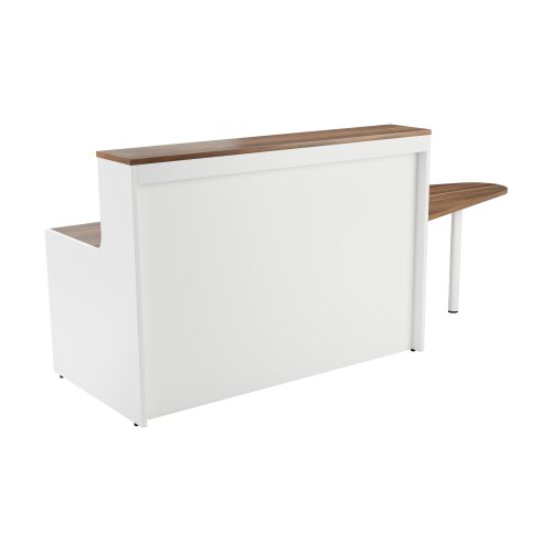 RCA1600EXDWWH Reception Unit 1600 With Extension - White Sides With Dark Walnut Top