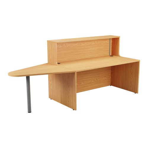 Reception Unit with Extension (FSC) 1600 Nova Oak/Nova Oak