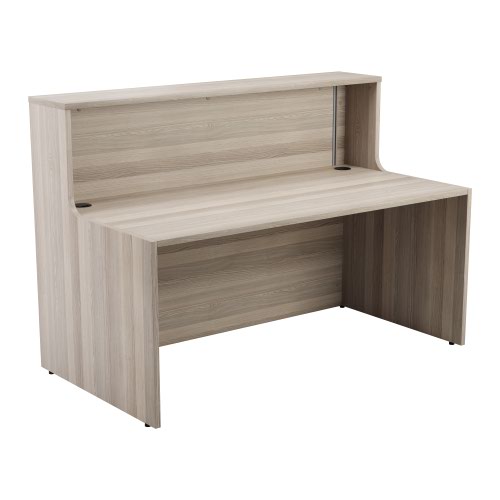 Reception Unit 1600 - Grey Oak Sides With Grey Oak Top