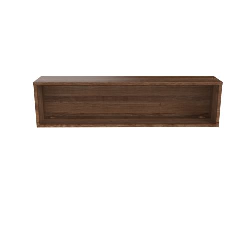 Reception Modular 1600w Straight Hutch Unit Dark Walnut