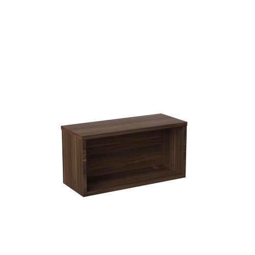 Reception Modular Straight Hutch Unit (FSC) 800mm Dark Walnut