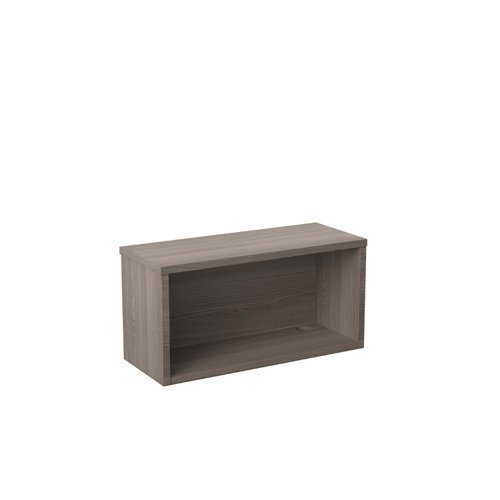 Reception Modular Straight Hutch Unit (FSC) 800mm Grey Oak