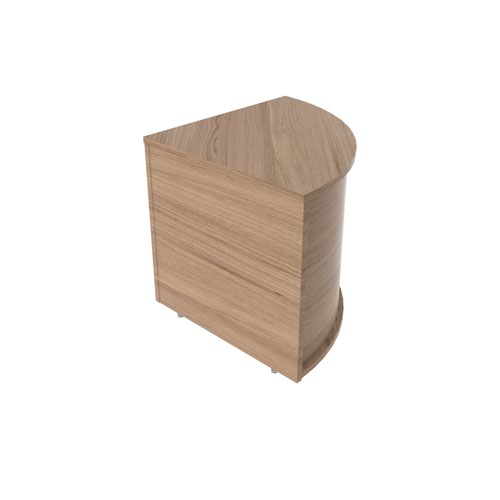 Jemini Reception Modular Corner Desk Unit Grey Oak RCMCBGO