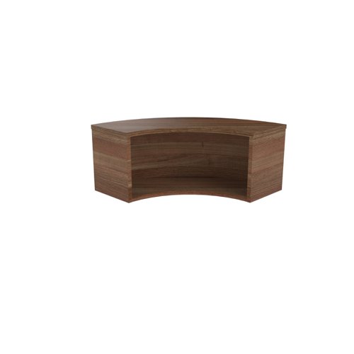 Reception Modular Corner Hutch Unit (FSC) Dark Walnut