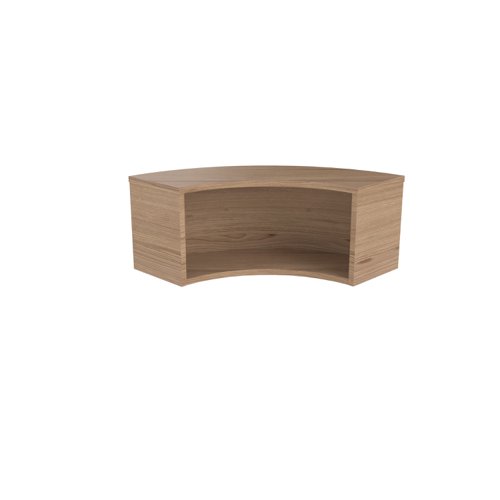 Reception Modular Corner Hutch Unit (FSC) Grey Oak