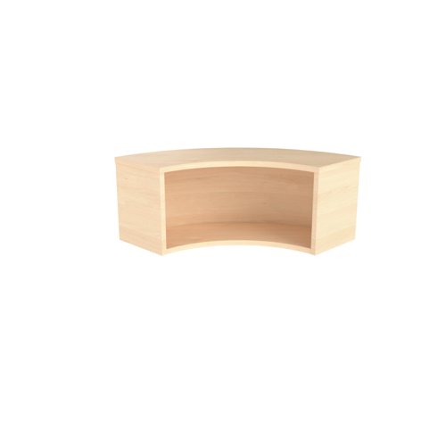 Reception Modular Corner Hutch Unit (FSC) Maple