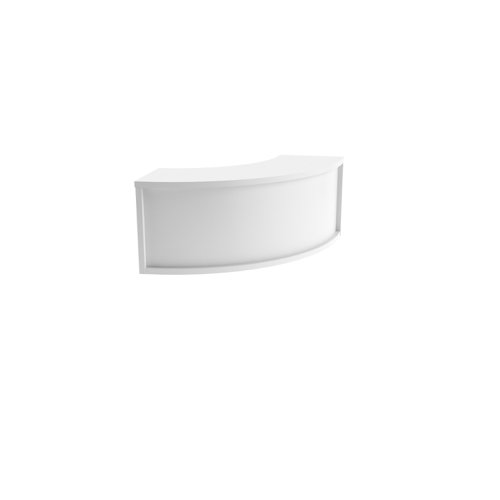 Reception Modular Corner Hutch Unit (FSC) White