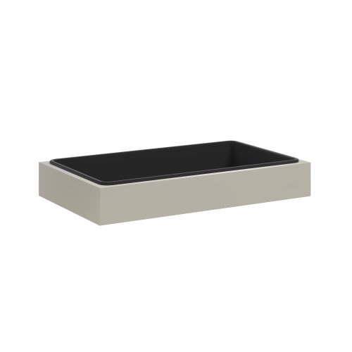 Bisley Steel Planter with Plastic Liner 800mm Wide Goose Grey