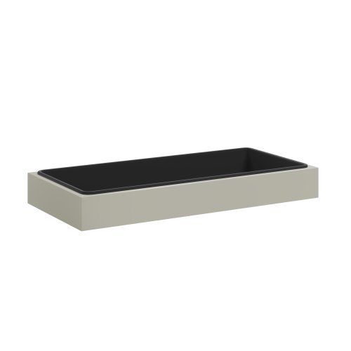 Bisley Steel Planter with Plastic Liner 1000mm Wide Goose Grey