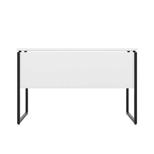 Jemini Soho Square Leg Desk 1200x600x770mm White/Black Leg KF90770