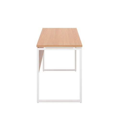 Jemini Soho Square Leg Desk 1200x600x770mm Beech/White KF90487