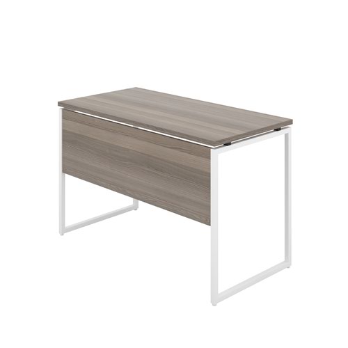 Jemini Soho Square Leg Desk 1200x600x770mm Grey Oak/White KF90771