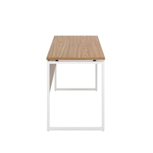 Jemini Soho Square Leg Desk 1200x600x770mm Oak/White KF90488