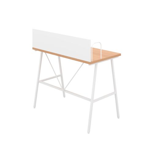 Jemini Soho Desk with Backboard 1000x540x1250mm Beech/White KF90773