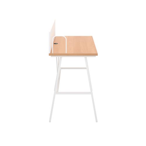 Jemini Soho Desk with Backboard 1000x540x1250mm Beech/White KF90773
