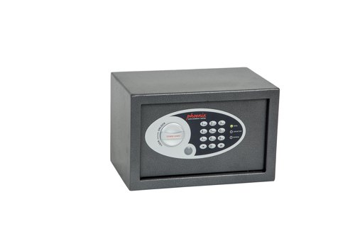 Compact SS0800E Series Steel Safe with Electronic Lock 10 Litres Metallic Graphite