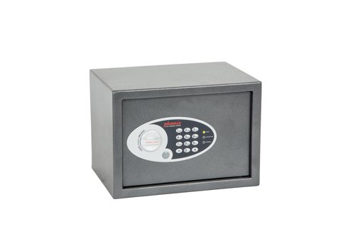 Compact SS0800E Series Steel Safe with Electronic Lock 17 Litres Metallic Graphite